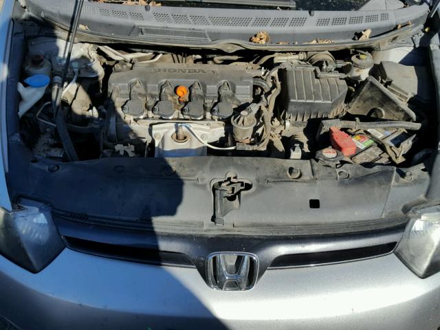 2HGFG12998H550054 - 2008 HONDA CIVIC EXL SILVER photo 7