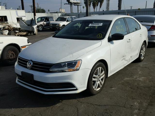 3VW2K7AJ9FM223546 - 2015 VOLKSWAGEN JETTA BASE WHITE photo 2