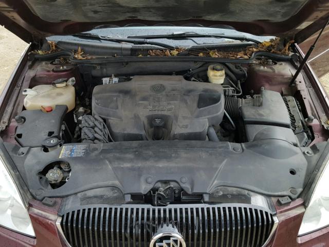 1G4HD57277U168728 - 2007 BUICK LUCERNE CX BURGUNDY photo 7