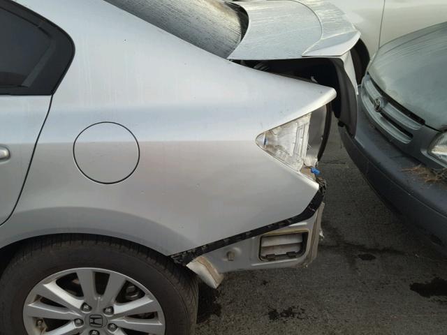 2HGFB2F90CH504488 - 2012 HONDA CIVIC EXL ვერცხლისფერი ფოტო 9