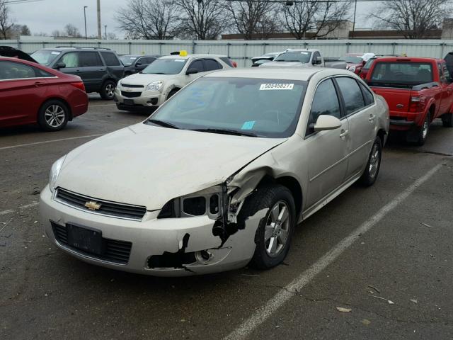 2G1WG5EK3B1319910 - 2011 CHEVROLET IMPALA LT GOLD photo 2