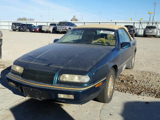 1C3EU4532RF315627 - 1994 CHRYSLER LEBARON BA GREEN photo 2