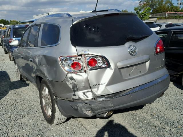 5GAER13798J107131 - 2008 BUICK ENCLAVE CX SILVER photo 3