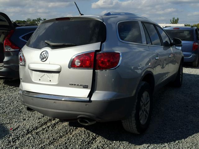 5GAER13798J107131 - 2008 BUICK ENCLAVE CX SILVER photo 4