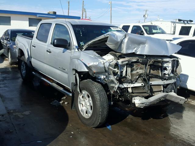 5TEJU62N58Z586131 - 2008 TOYOTA TACOMA DOU SILVER photo 1