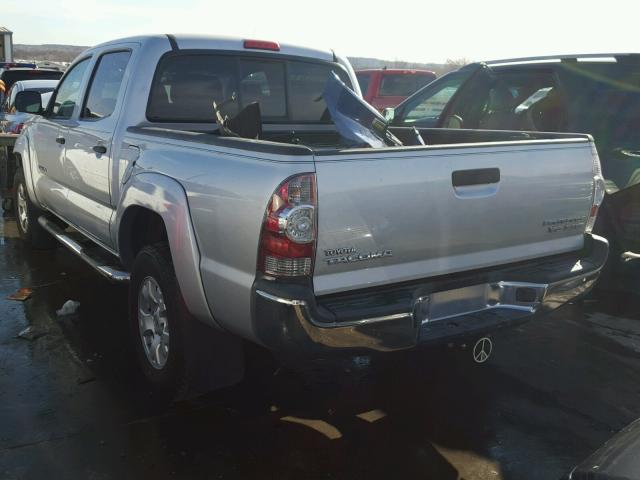 5TEJU62N58Z586131 - 2008 TOYOTA TACOMA DOU SILVER photo 3