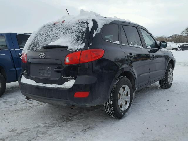 5NMSG73D69H283612 - 2009 HYUNDAI SANTA FE G BLACK photo 4