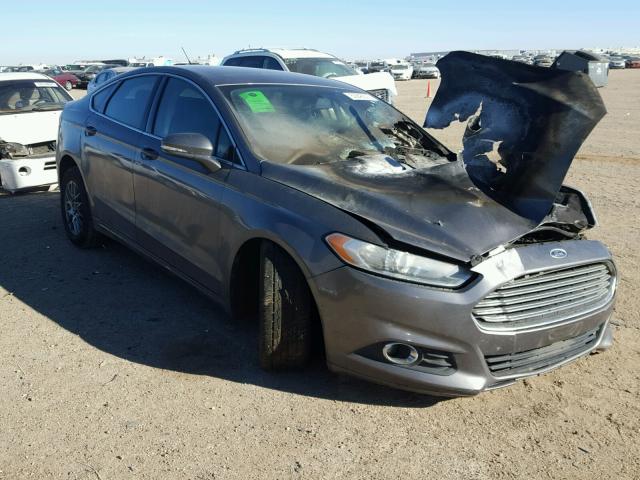 3FA6P0HR7DR275627 - 2013 FORD FUSION SE GRAY photo 1