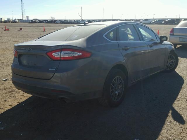 3FA6P0HR7DR275627 - 2013 FORD FUSION SE GRAY photo 4