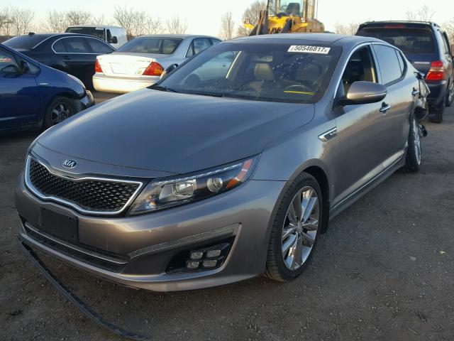 5XXGR4A64FG366288 - 2015 KIA OPTIMA SX GRAY photo 2