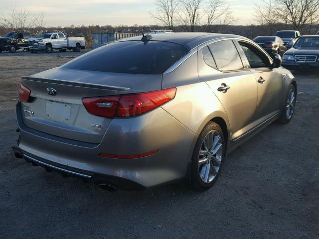 5XXGR4A64FG366288 - 2015 KIA OPTIMA SX GRAY photo 4