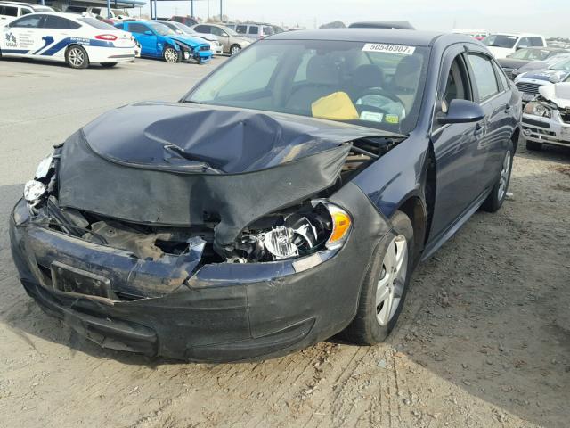 2G1WB57KX91176234 - 2009 CHEVROLET IMPALA LS BLUE photo 2