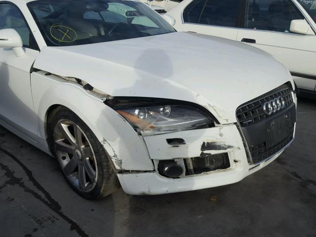 TRUKF38J991008987 - 2009 AUDI TT WHITE photo 9