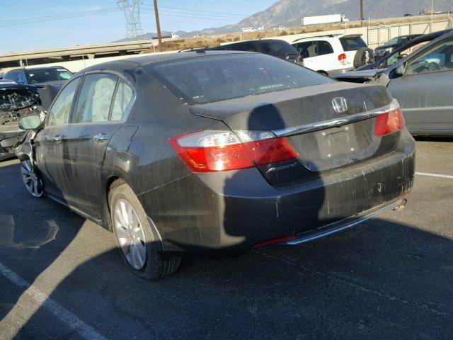 1HGCR2F83DA222383 - 2013 HONDA ACCORD EXL GRAY photo 3