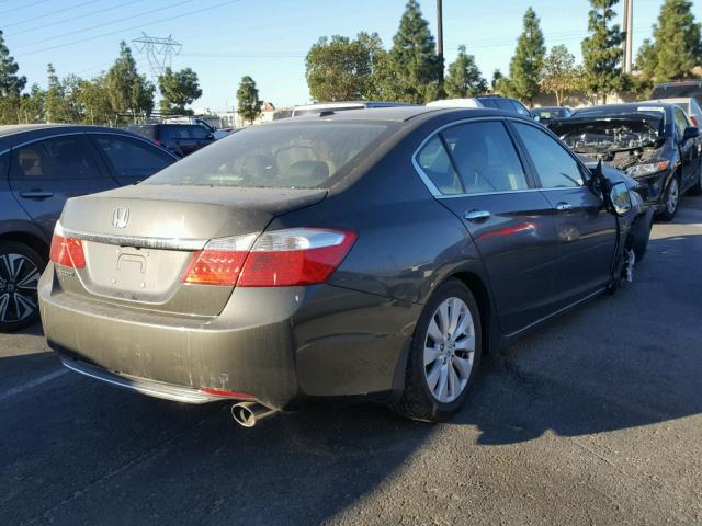 1HGCR2F83DA222383 - 2013 HONDA ACCORD EXL GRAY photo 4