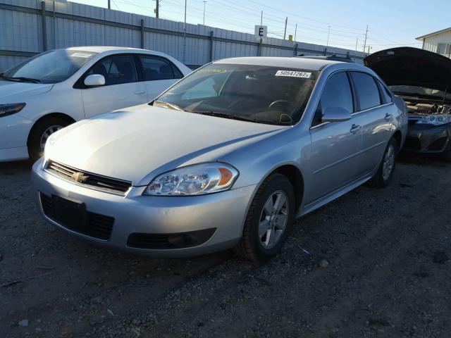 2G1WG5EK1B1303768 - 2011 CHEVROLET IMPALA LT SILVER photo 2