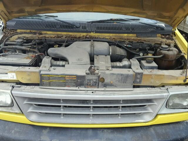 1FDWE37L4WHA74914 - 1998 FORD ECONOLINE YELLOW photo 7