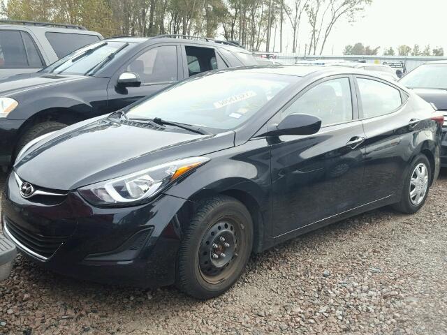 5NPDH4AE6GH726373 - 2016 HYUNDAI ELANTRA SE BLACK photo 2