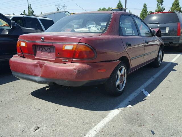 JM1BB1414T0328568 - 1996 MAZDA PROTEGE DX RED photo 4