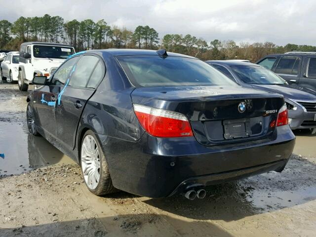 WBANW53508CT49496 - 2008 BMW 550 I BLACK photo 3