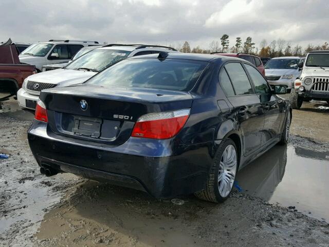 WBANW53508CT49496 - 2008 BMW 550 I BLACK photo 4