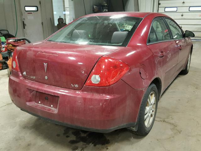 1G2ZG528554141492 - 2005 PONTIAC G6 MAROON photo 4