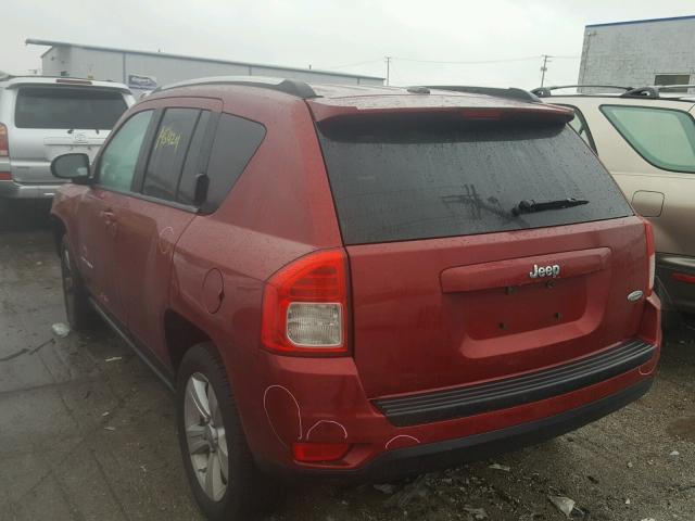 1J4NT1FA3BD170717 - 2011 JEEP COMPASS SP RED photo 3