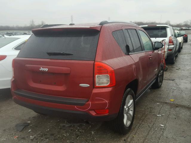 1J4NT1FA3BD170717 - 2011 JEEP COMPASS SP RED photo 4