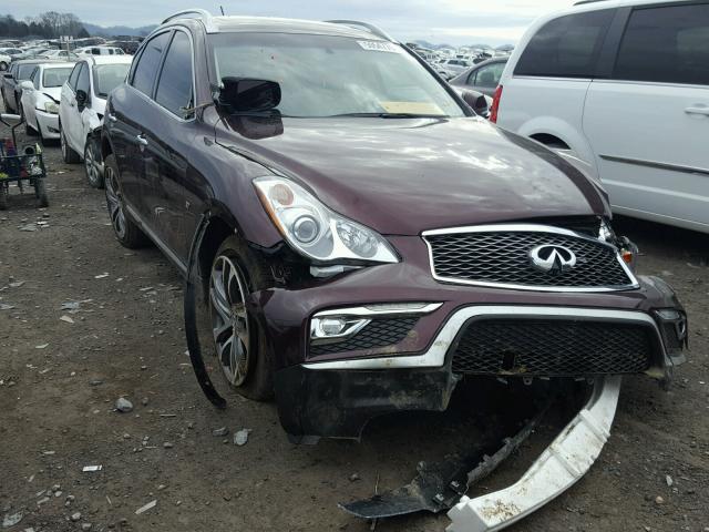 JN1BJ0RR1HM406836 - 2017 INFINITI QX50 MAROON photo 1