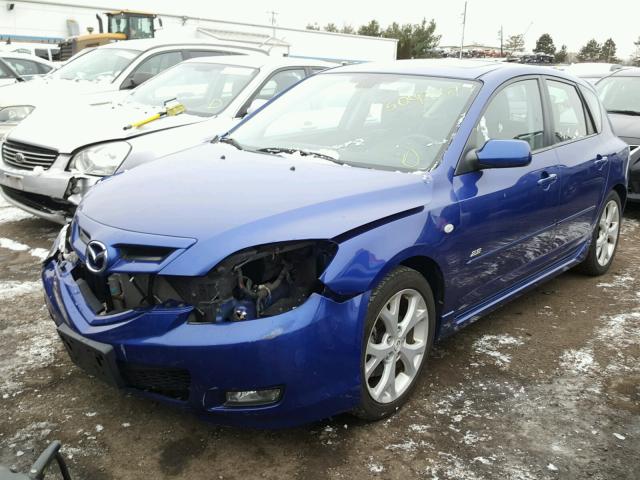 JM1BK343081859457 - 2008 MAZDA 3 HATCHBAC BLUE photo 2