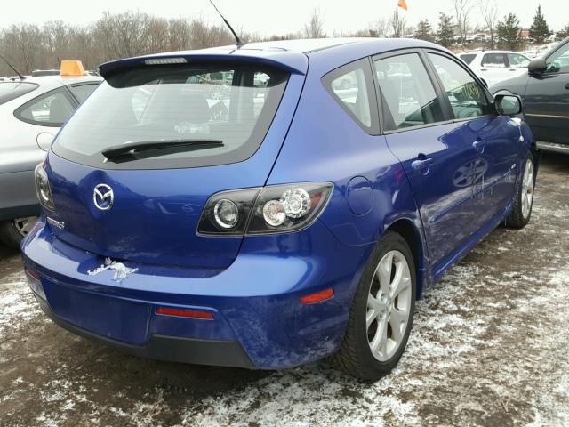 JM1BK343081859457 - 2008 MAZDA 3 HATCHBAC BLUE photo 4