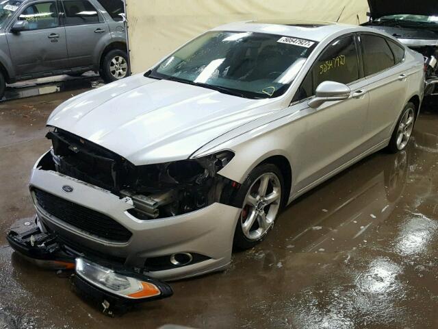 3FA6P0H76DR247431 - 2013 FORD FUSION SE SILVER photo 2