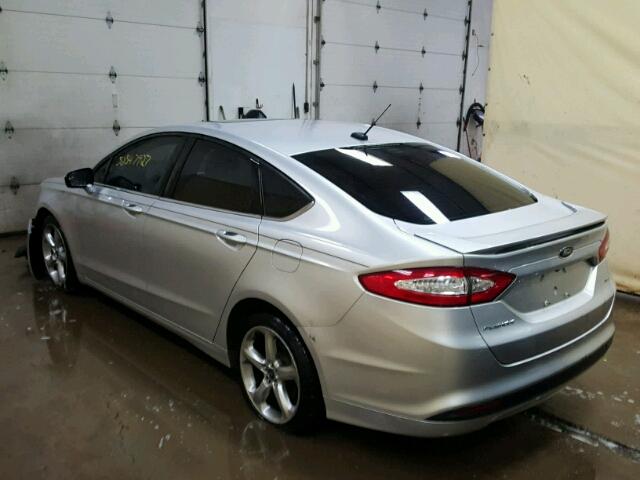 3FA6P0H76DR247431 - 2013 FORD FUSION SE SILVER photo 3