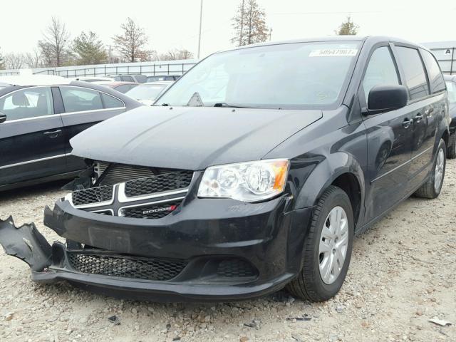 2C4RDGBGXDR747017 - 2013 DODGE GRAND CARA BLACK photo 2