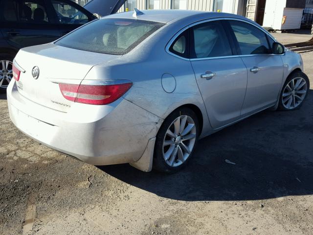 1G4PP5SK9D4182894 - 2013 BUICK VERANO GRAY photo 4