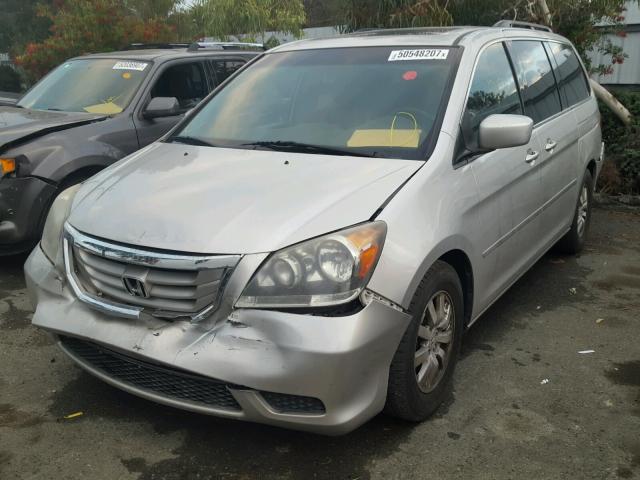 5FNRL387X8B409895 - 2008 HONDA ODYSSEY EX SILVER photo 2