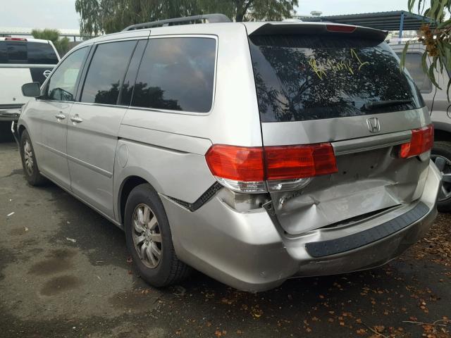 5FNRL387X8B409895 - 2008 HONDA ODYSSEY EX SILVER photo 3