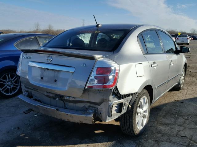 3N1AB6AP6CL623095 - 2012 NISSAN SENTRA 2.0 GRAY photo 4