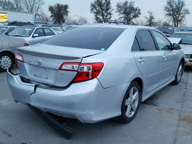 4T1BF1FK3CU141918 - 2012 TOYOTA CAMRY BASE SILVER photo 4