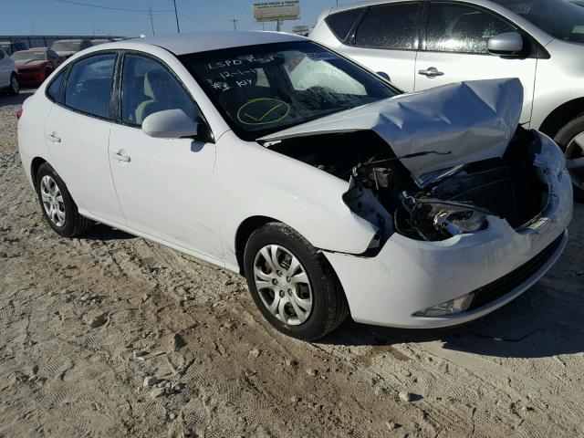 KMHDU4AD6AU883459 - 2010 HYUNDAI ELANTRA BL WHITE photo 1