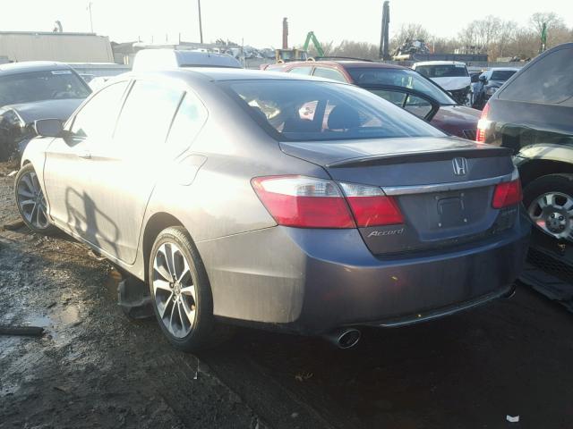 1HGCR2F52FA063607 - 2015 HONDA ACCORD SPO GRAY photo 3