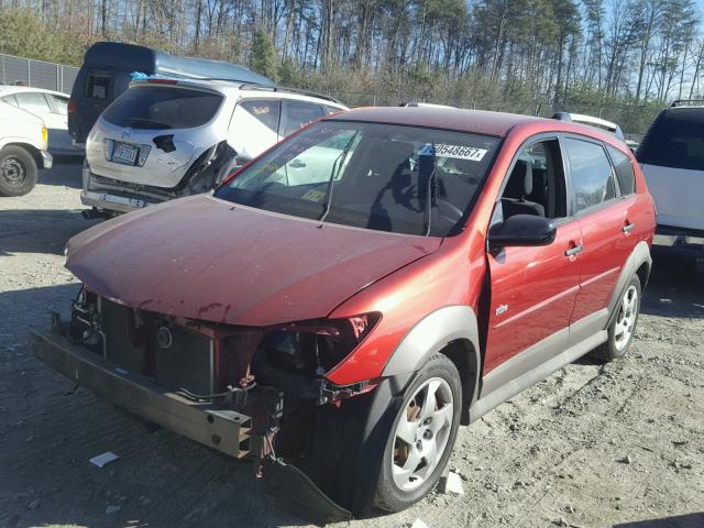 5Y2SL67837Z439682 - 2007 PONTIAC VIBE RED photo 2