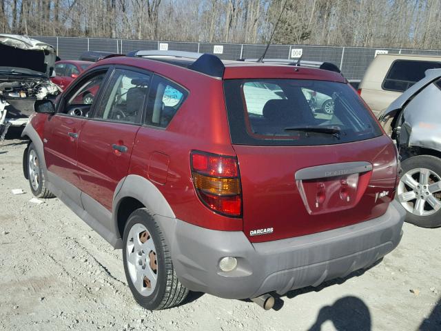 5Y2SL67837Z439682 - 2007 PONTIAC VIBE RED photo 3