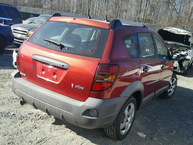 5Y2SL67837Z439682 - 2007 PONTIAC VIBE RED photo 4