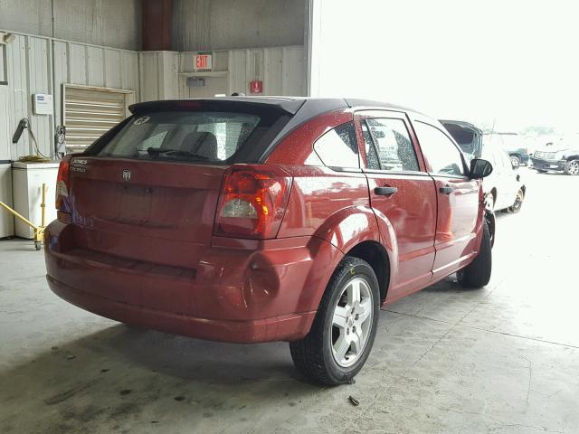 1B3HB28B48D661938 - 2008 DODGE CALIBER RED photo 4