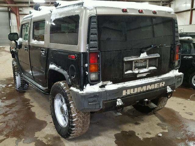 5GRGN23U83H119140 - 2003 HUMMER H2 BLACK photo 3