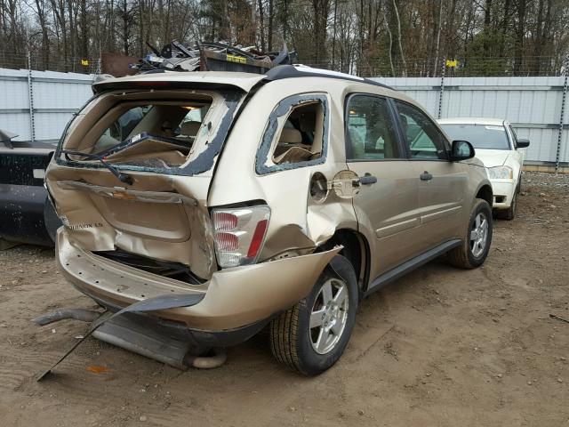 2CNDL23F786006266 - 2008 CHEVROLET EQUINOX LS GOLD photo 4