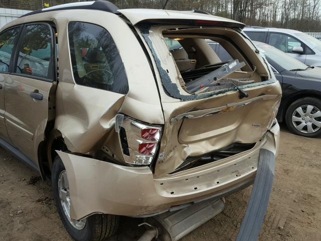 2CNDL23F786006266 - 2008 CHEVROLET EQUINOX LS GOLD photo 9