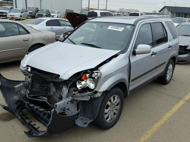 JHLRD78806C037414 - 2006 HONDA CR-V EX SILVER photo 2