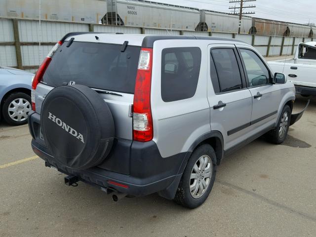 JHLRD78806C037414 - 2006 HONDA CR-V EX SILVER photo 4